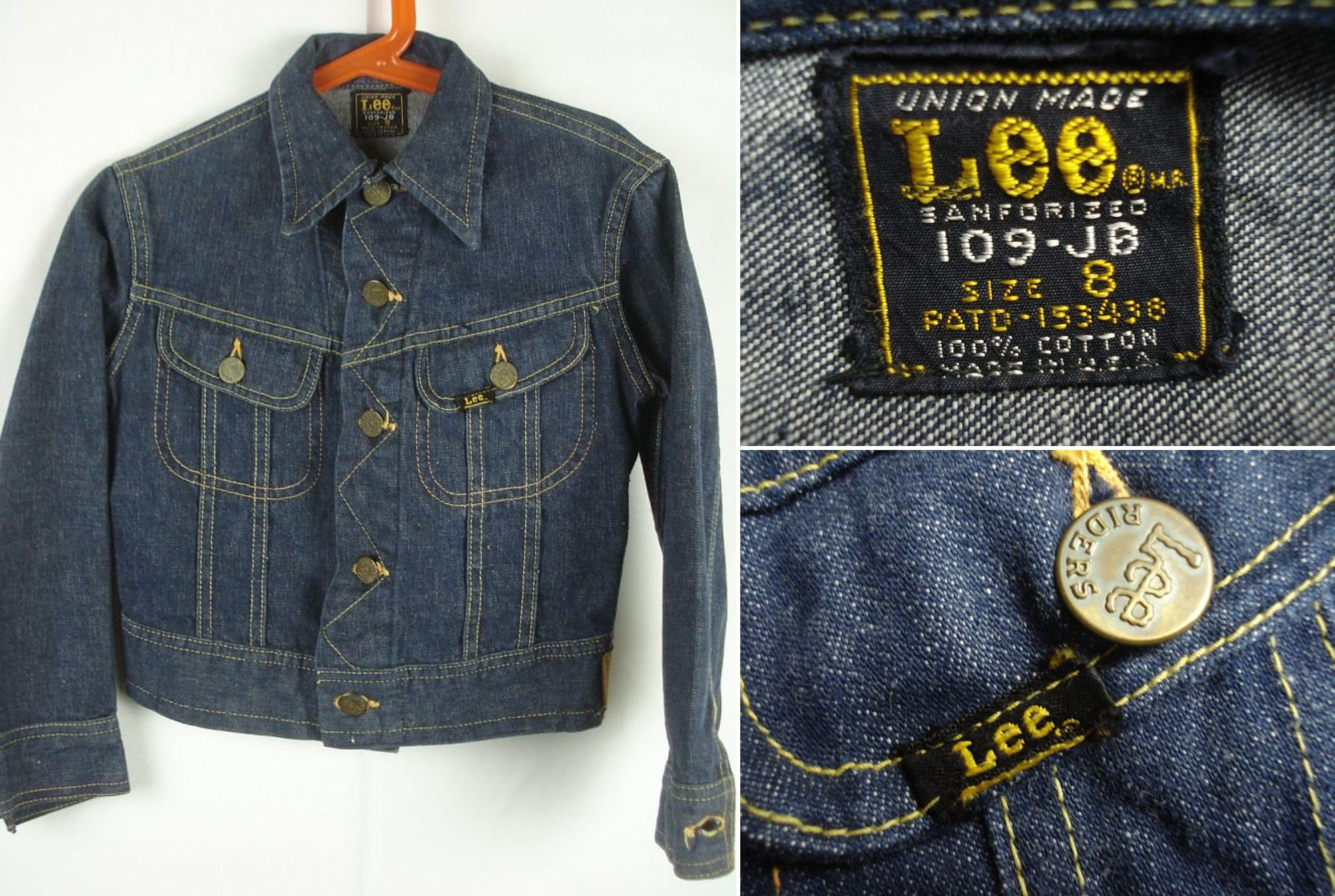 50's UNION MADE BY Lee ヴィンテージ スクラップ 当時物 50's UNION MADE BY Lee ヴィンテージ スクラップ 当時物