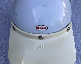 Vintage 70s Bell Moto Star Motorcycle Helmet White 7 3/8 59cm - Etsy