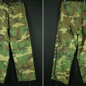 Size S ECWCS Gore-Tex U.S. Army Cold Weather Camouflage Pants Trousers Vintage 90s