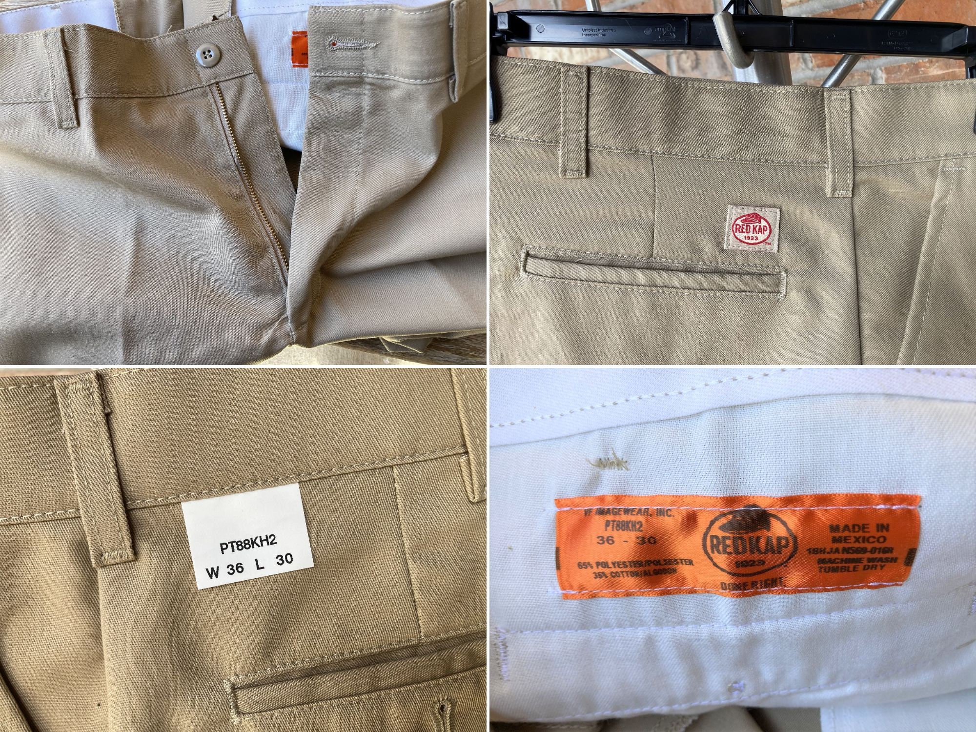 36 X 29 Red Kap Cargo Chino Trousers Work Pants - Etsy