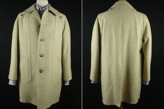 Vintage 70s Botany Blanket Lined Overcoat Top Coat