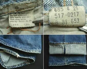 517 0217 Red Tab Boots Cut Jeans - Etsy 