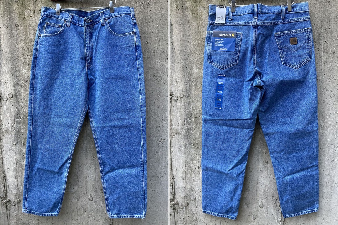 38x30 CARHARTT B17 Relaxed Fit Blue Denim Jeans - Etsy