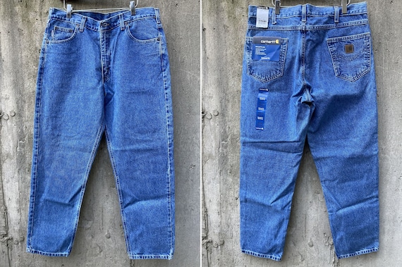 38x30 CARHARTT B17 Relaxed Fit Blue Denim Jeans