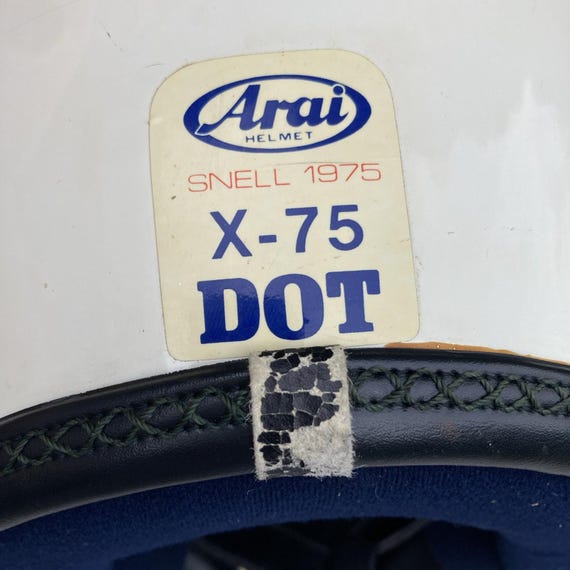 Vintage Arai Challenger-x-75 Motorcycle Full Face Helmet White L