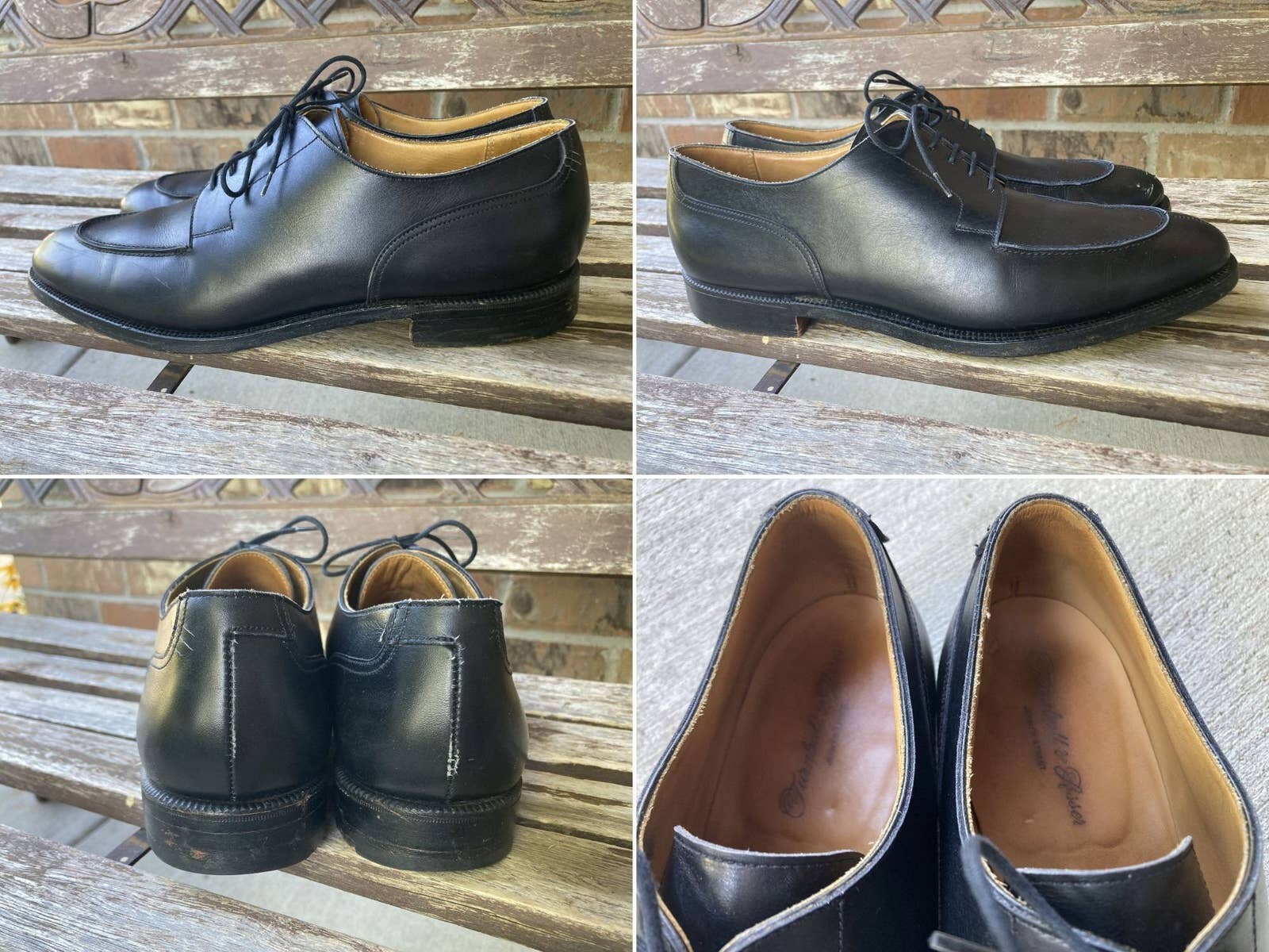 Turnbull & Asser Black Oxford Leather Captoe Dress Shoes Made in England Mens 10 Size 10.5 D Turnbull & Asser Oxford Leather Dress Shoes Made  main image 2