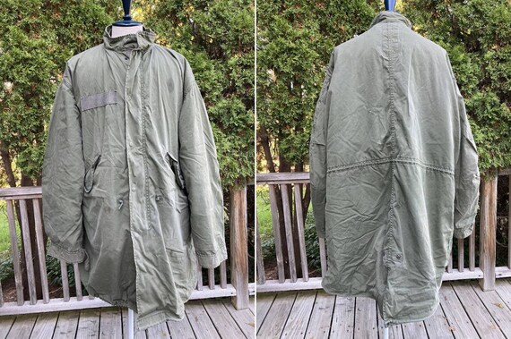 Size L U.S. ARMY M-65 Fishtail Parka Field Coat Jacket W/lining