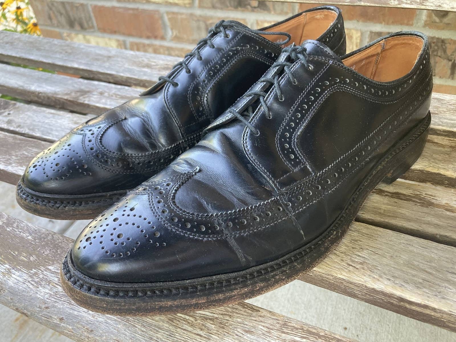 Size 11.5 AA Allen Edmonds Leather Dress Shoes Macneil Wing  display picture 3
