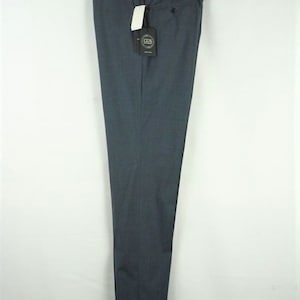 W34 NOS John Varvatos 100% Wool Slim Trouser slacks Pants Navy