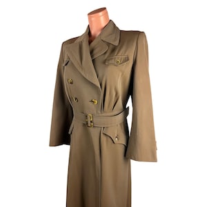 Gabardine Trench Coat - Etsy