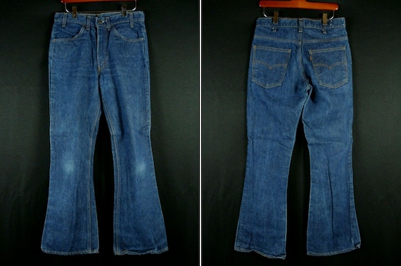 30 X 29.5 Levi's 646 Orange Tab Bell Bottom Denim Jeans