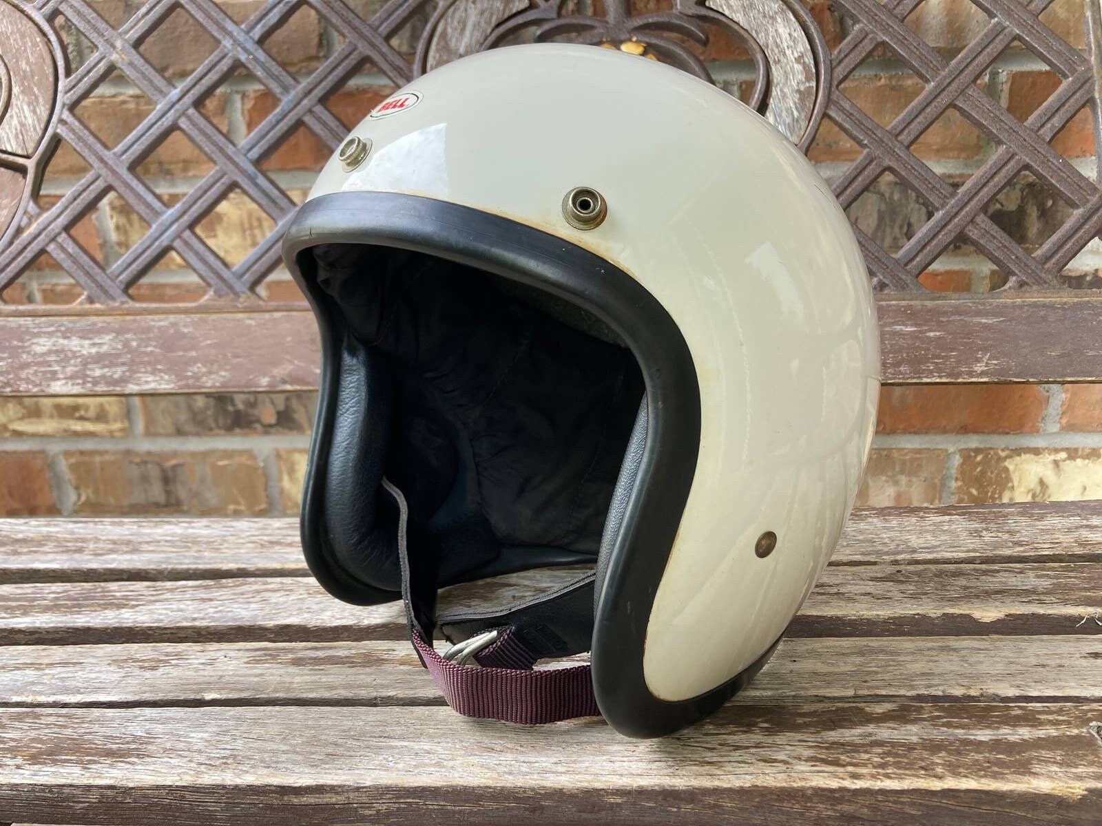 60s Vintage BELL 500-TX Open Face Motorcycle Helmet Toptex 1968 7  