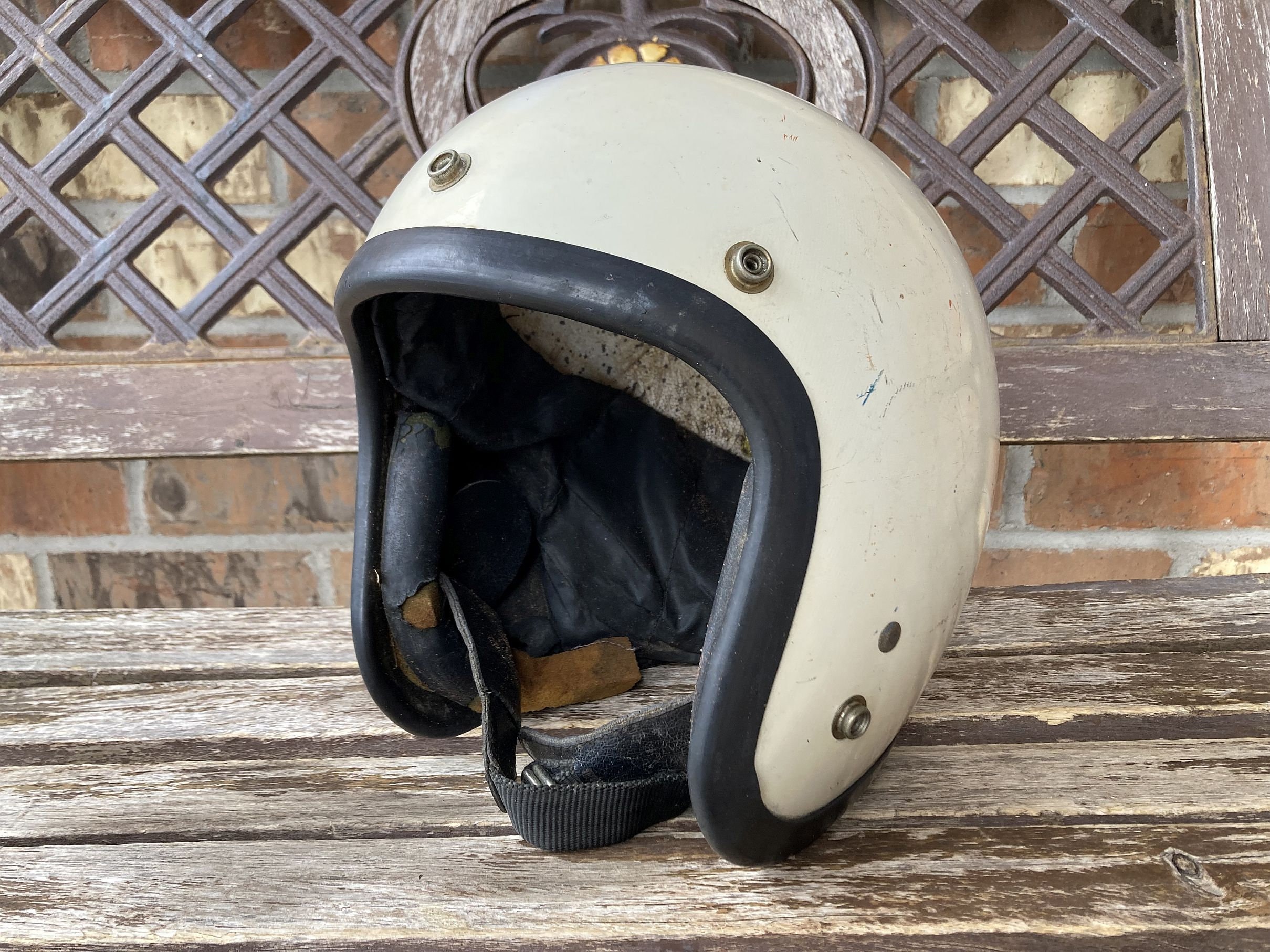 Suradam ik betwijfel het donderdag Jaren 60 Vintage BELL 500-TX Open Gezicht Motorhelm Toptex - Etsy Nederland