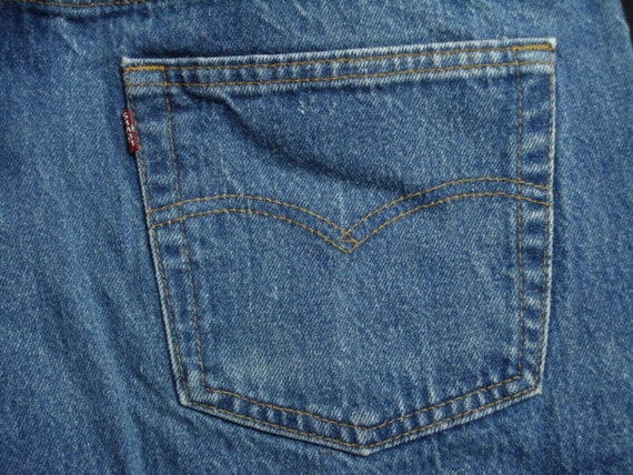 33x30 80s USA Levi's 501 Button Fly High Rise Boy… - image 5