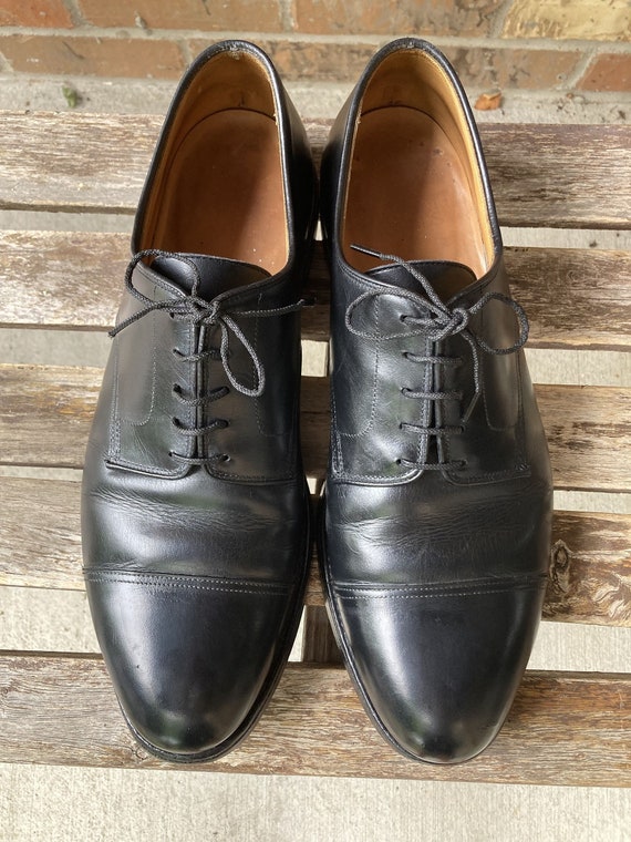 10.5 E Crockett \u0026 Jones Bolton Leather Oxford Dress Shoes Made in England