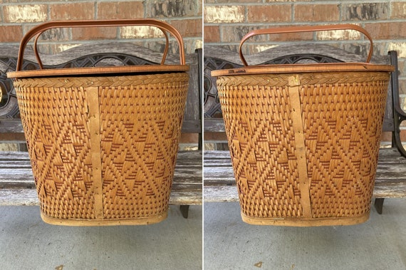 1950s Vintage REDMAN PERU Picnic Basket Gift for … - image 2