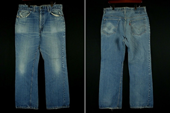 34x28.5 Levi's 517 66前期 ボタン裏2 シングルステッチ ブーツカット