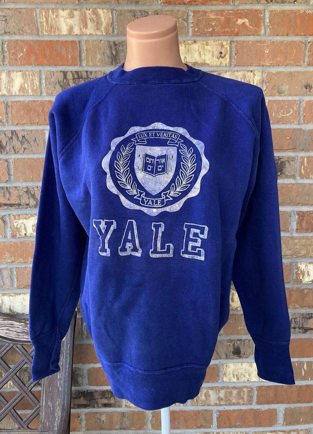 ☆YALE☆ 2 TONE ARCH TSHIRT  BLUE YD01SS1011RB / YEM1SS Buy Yale Logo Denim Overshirt - Mens overshirt in blue