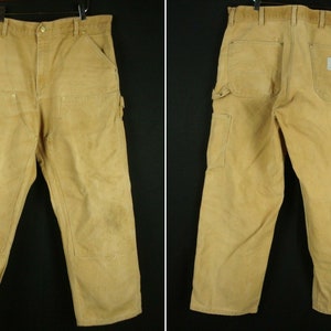 38x30 CARHARTT B01 Double Knee Work Pants Trousers Cotton Duck 100% Made in USA