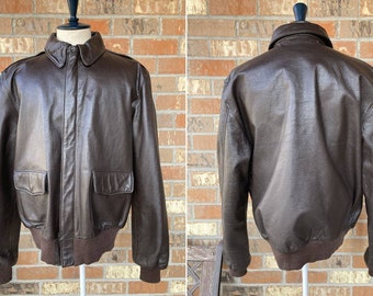 Size 44 USAF Type A-2 Flight Bomber Jacket Vintage Flyer
