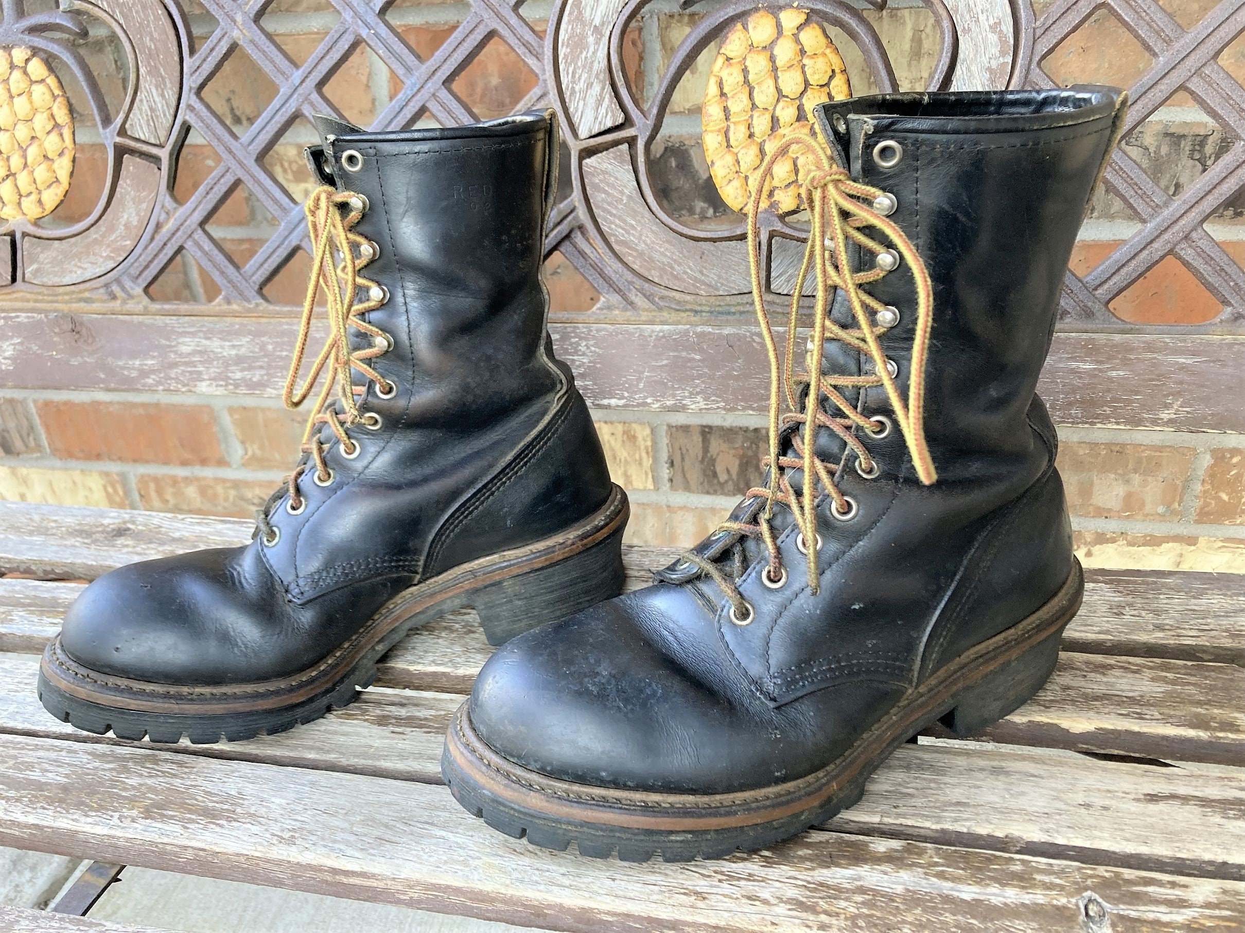 Size 7.5EE Red Wing Steel Toe Black 