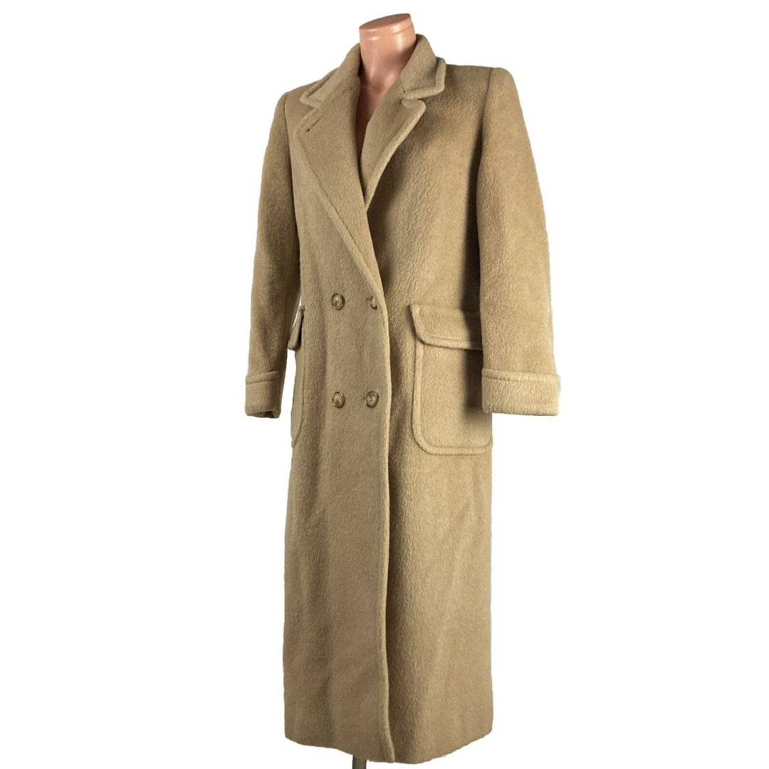 【archive】90's WOOL DOUBLE BREASTED COAT 90's Vintage Retro Double-breasted Wool Coat in Red & Black