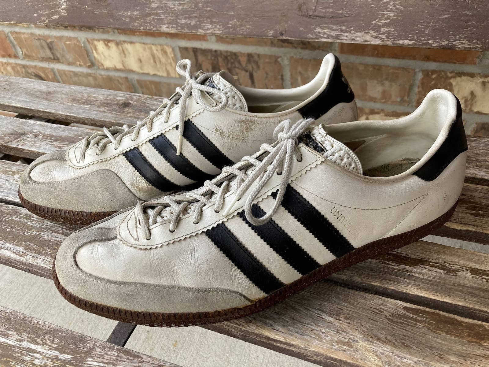 Size 12 ADIDAS Universal Leather Sneaker Shoes Vintage 70s - Etsy New  Zealand