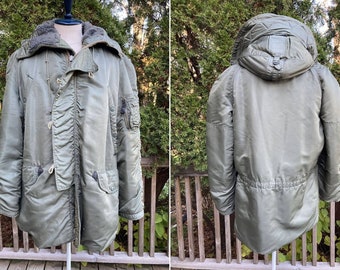 Size M LKN 90s USAF N-3B Cold Weather Flight Parka Jacket