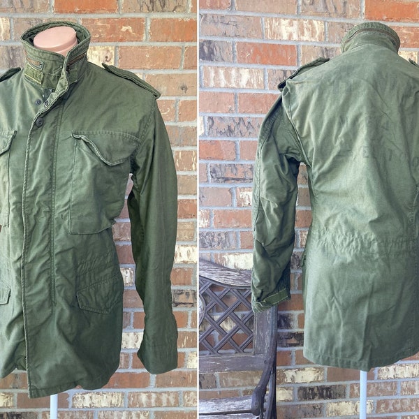Size Fits S M65 M-65 Field Coat Jacket Stencil OG-107 Vintage 70s