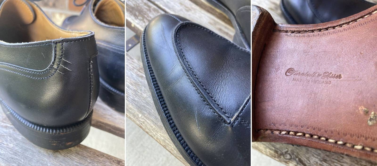 Size 10.5 D Turnbull & Asser Oxford Leather Dress Shoes Made 
