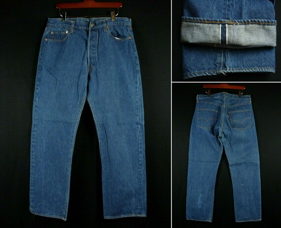 38 x 30 Vintage Original 80s Levi's 501 Selvedge R