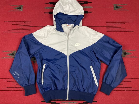 Vintage 70s NIKE Zip up Nylon Hoodie 