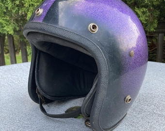 60s Vintage BELL 500-TX Open Face Motorcycle Helmet Toptex 1968 7