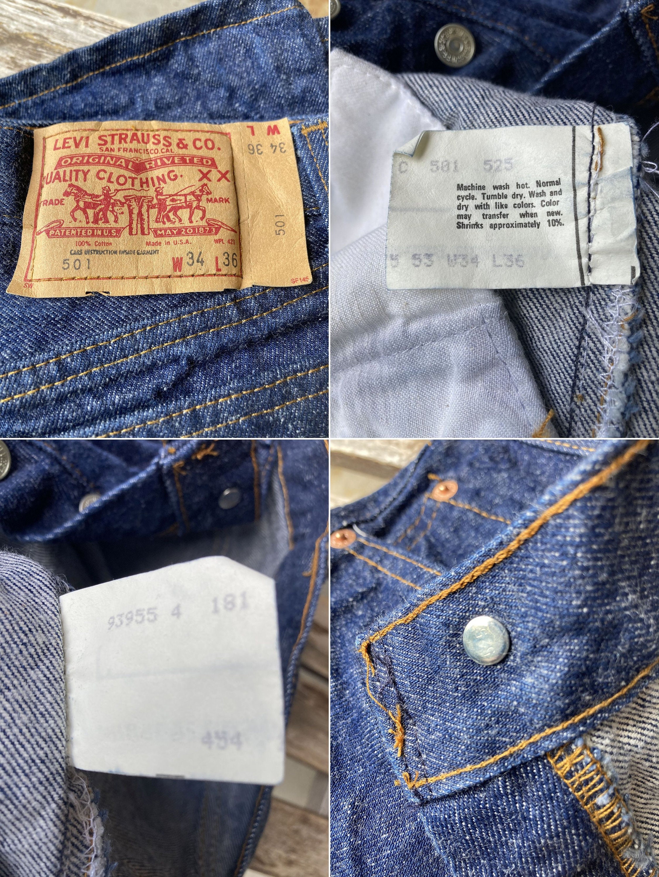 USA製 80s Levi‘s 501 デニムパンツ 34X32 神サイズ USA製 80s Levi's 501 デニムパンツ 34X32 神サイズ