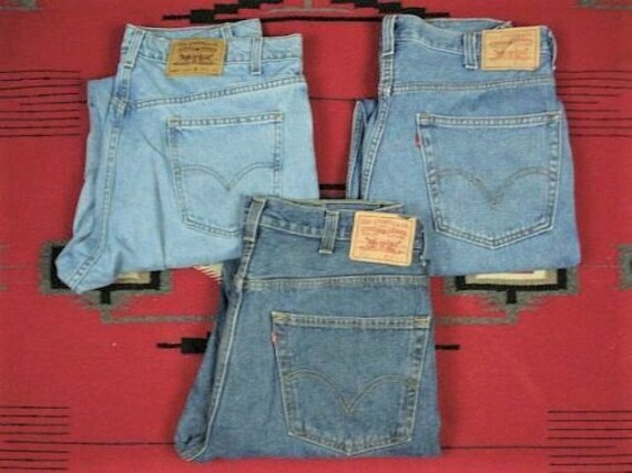 Blue Denim Jeans Relaxed 