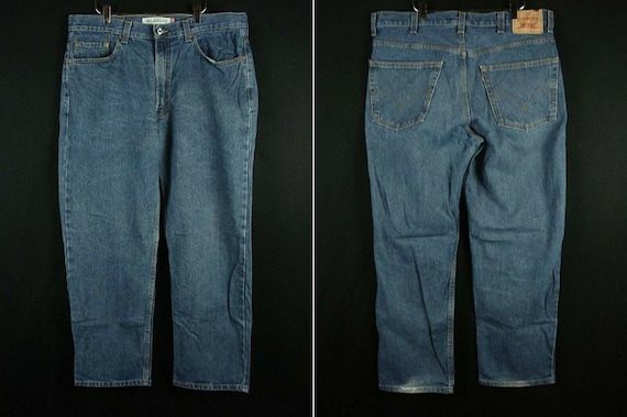 Blue Denim Jeans Relaxed 