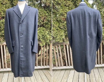 Manteau Vintage Sawyer Of Napa - Peau De Mouton Noir - Taille M - Occasion Bon état