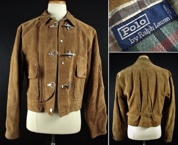 vintage polo leather jacket