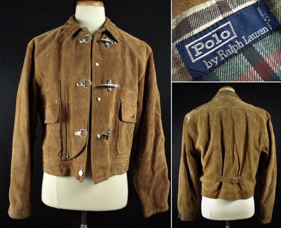 vintage polo leather jacket