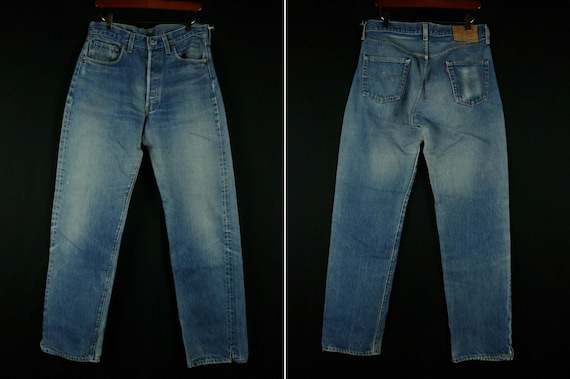 33 x 33.25 Levi's 501 Selvedge Redline Jeans Vinta