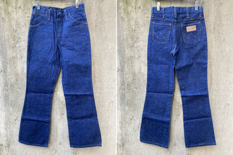 29x30 NOS Wrangler Cowboy Flair Cut Jeans Made in USA Vintage deadstock 70s 80s