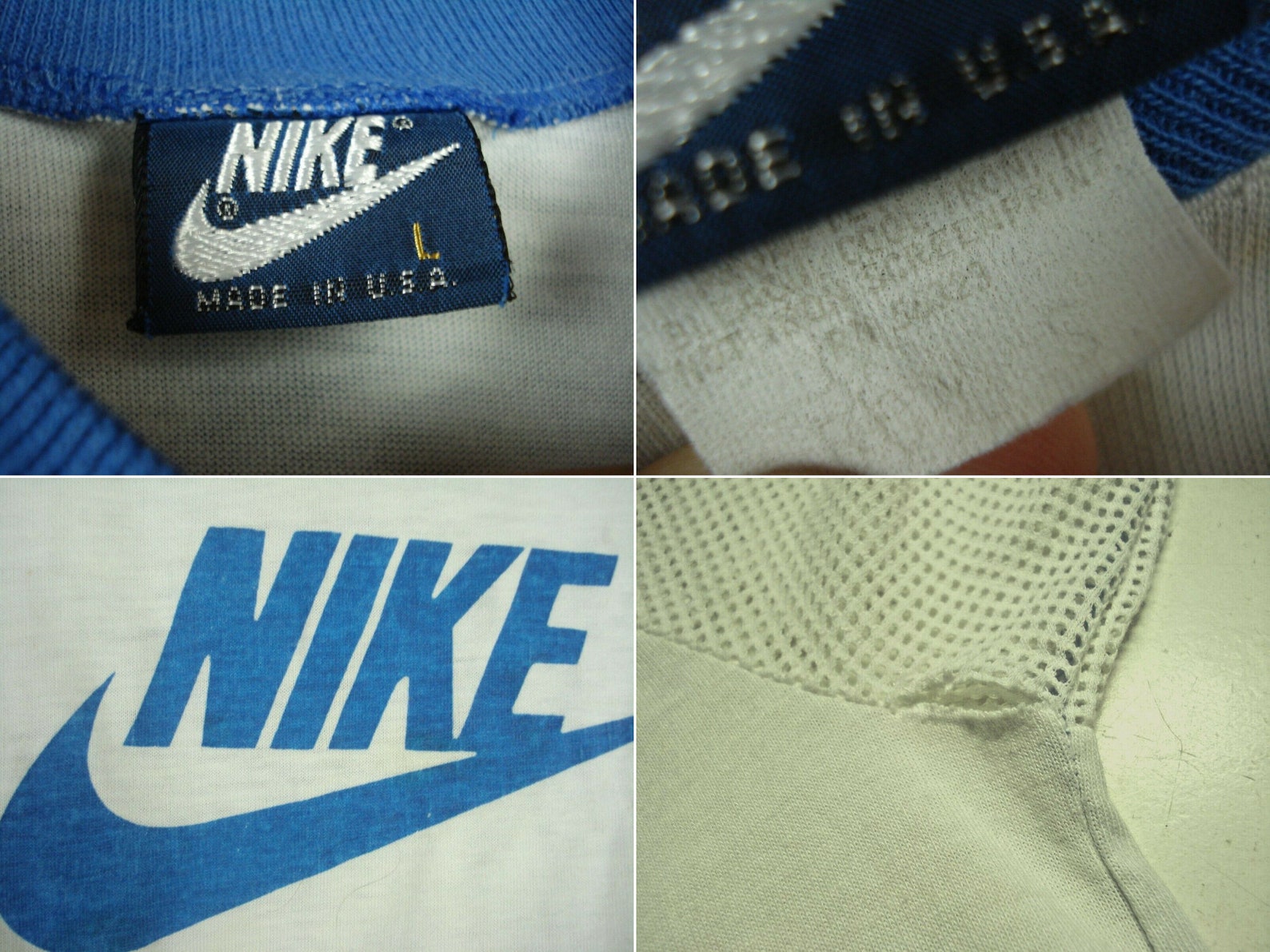Vintage 80s Blue Tag NIKE Swoosh LOGO T-Shirt | Etsy