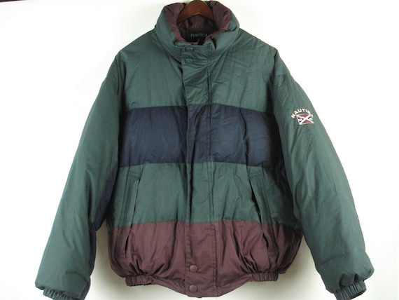Vintage 90s Nautica Highland Glen Color Block Down