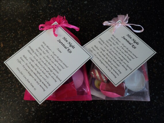 Wedding Gifts Hen Night gifts Maid Of Honour Survival Kit