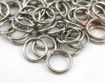 50//100pcs 10mm Silver plated lead nickel safe open jump rings jewellery findings