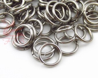 Saw cut silver plated jumprings for Chain mail chainmaille jewelry making 16pc Silver Jump Rings AWG 9mm O rings connectors 12 Gauge