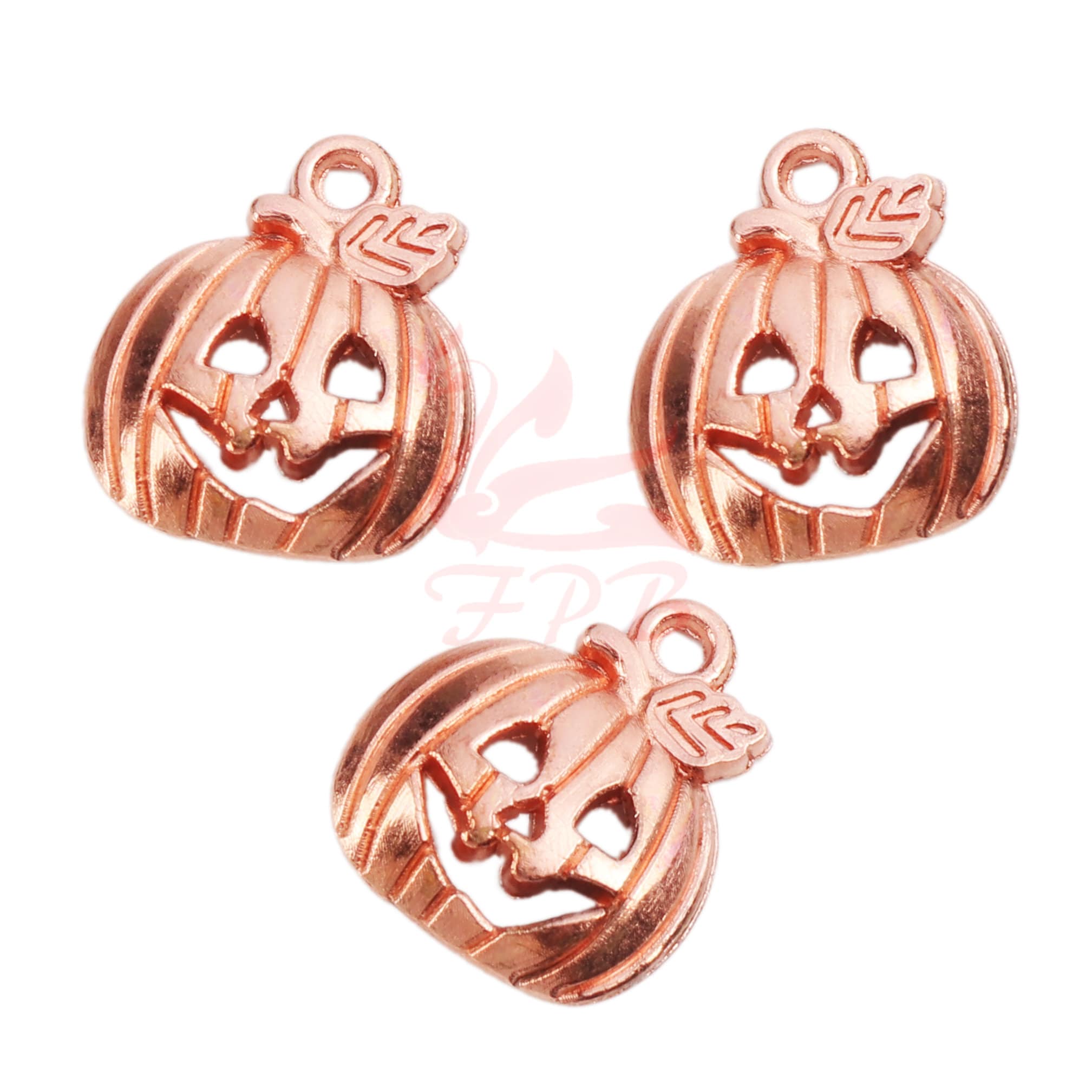 10 Pumpkin Jack O' Lantern Charms 18mm Wholesale Gold - Etsy