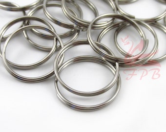 20mm Split Rings - 10/20/50 Wholesale Stainless Steel Key Rings F0082288