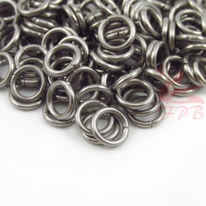 7mm Jump Rings - 100/200/500 Wholesale Stainless Steel 16 Gauge Open Jumprings F0018879