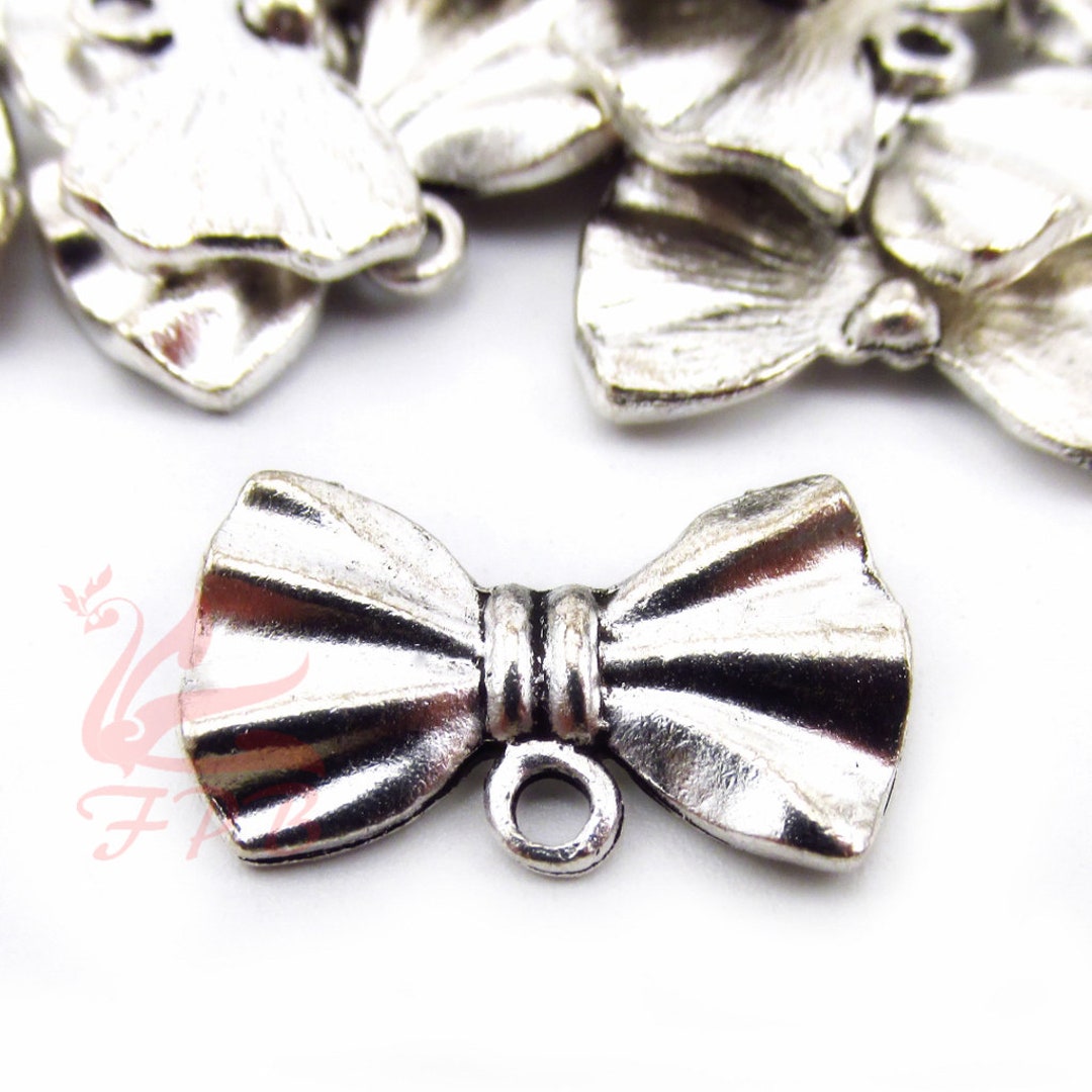 thumbnail image 2 of 5 Pcs Jewelry Making Charms 912AK Bowtie Connector Joiner... 2 of 9